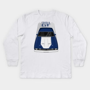 Ford Falcon XB GT 351 - Dark Blue Kids Long Sleeve T-Shirt